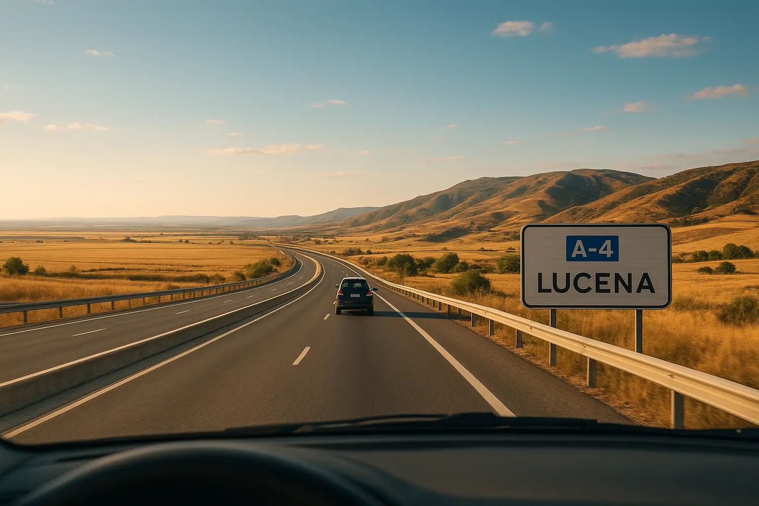 ruta en coche a lucena